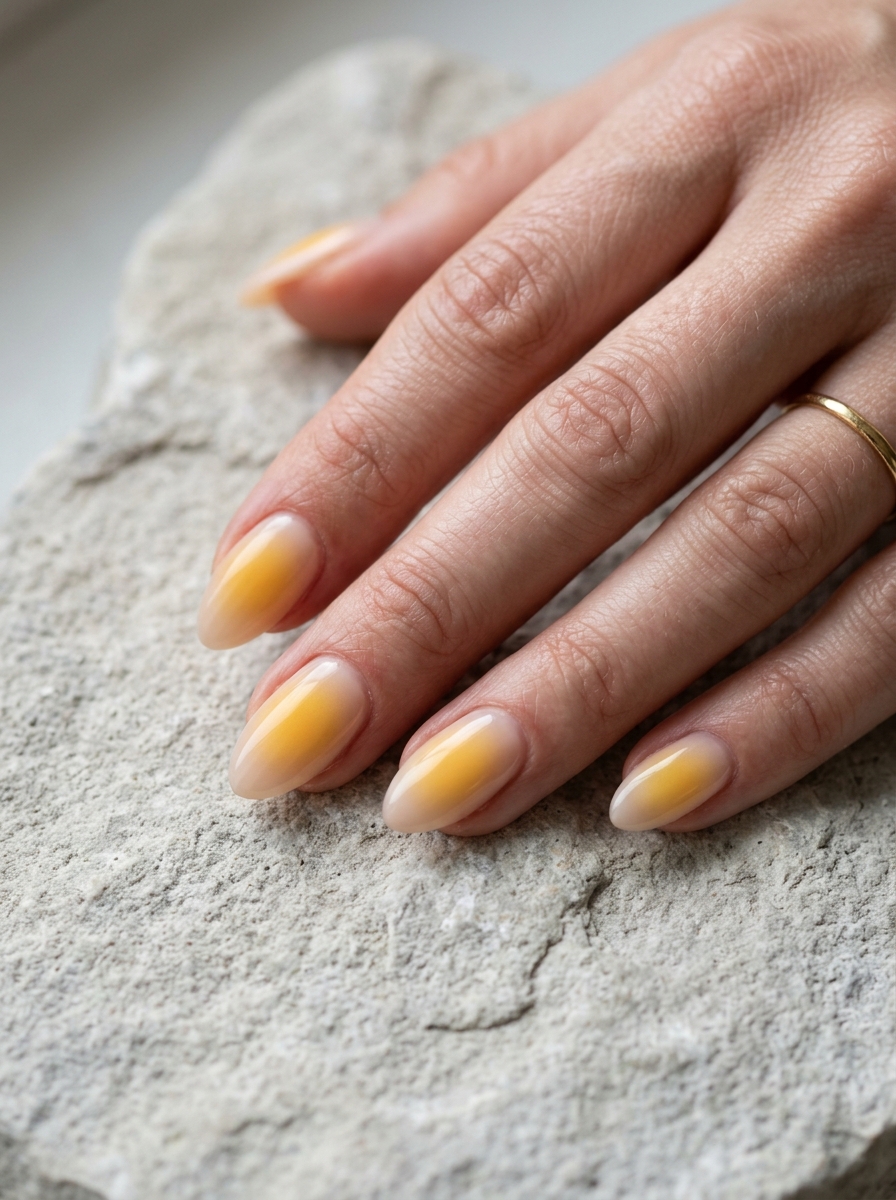 Gelbe Aura Nails